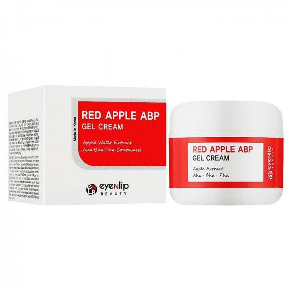 Eyenlip Гель-крем для лица легкий с AHA,BHA и PHA кислотами и экстрактом яблока Red Apple ABP Gel Cream 50ml - фото2