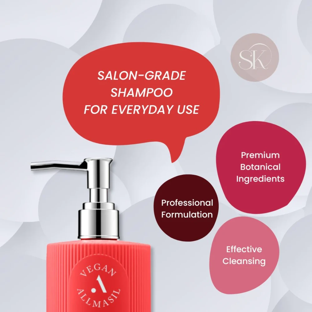 AllMasil 5 Salon Шампунь для волос восстанавливающий с аминокислотами ALLMASIL 5 Salon Hair CMC Shampoo 300ml - фото2