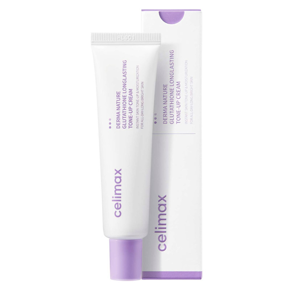 Крем для лица против пигментации с глутатионом Celimax Derma Nature Glutathione Longlasting Tone-up Cream 35ml - фото
