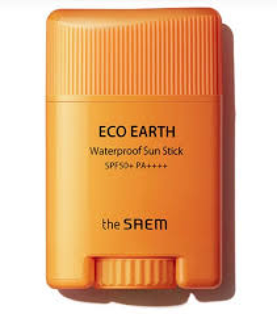 Стик солнцезащитный водостойкий The Saem Eco Earth Waterproof Sun Stick SPF 50+ PA++++ 17g - фото2