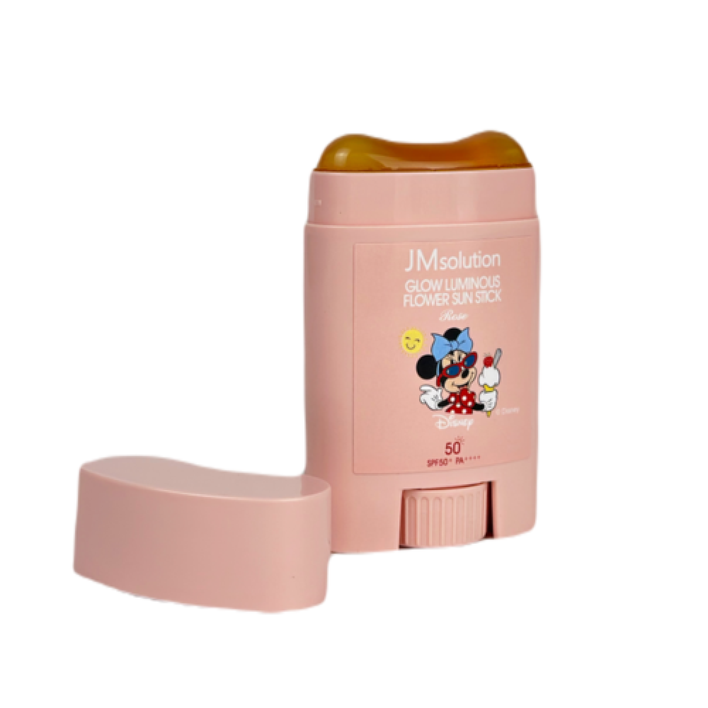 Jmsolution Солнцезащитный стик с экстрактом розы Glow Luminous Flower Light Sun Stick Disney Mini SPF50+PA++++ 21 гр. - фото2