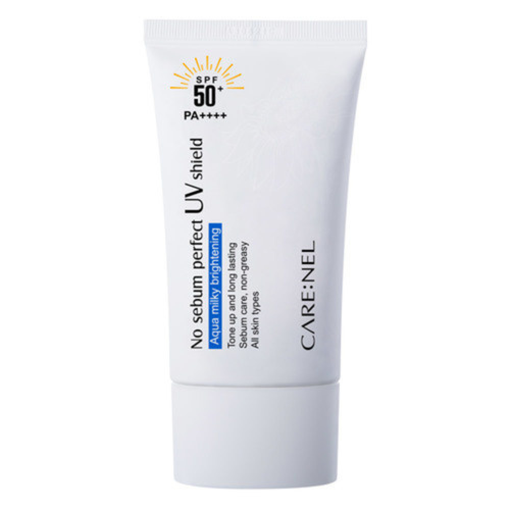 Крем для лица солнцезащитный матирующий CARENEL No sebum perfect UV shield SPF 50+ / PA++++ 50ml - фото2