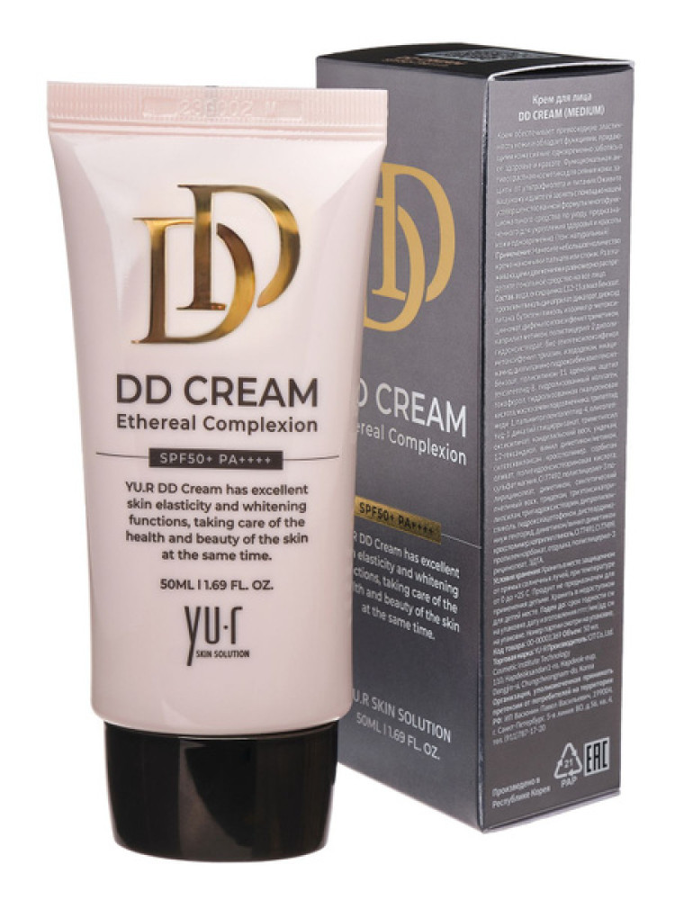 YU.R DD Крем корректирующий  DD Cream (light) SPF+ 50 ++++ 50ml - фото