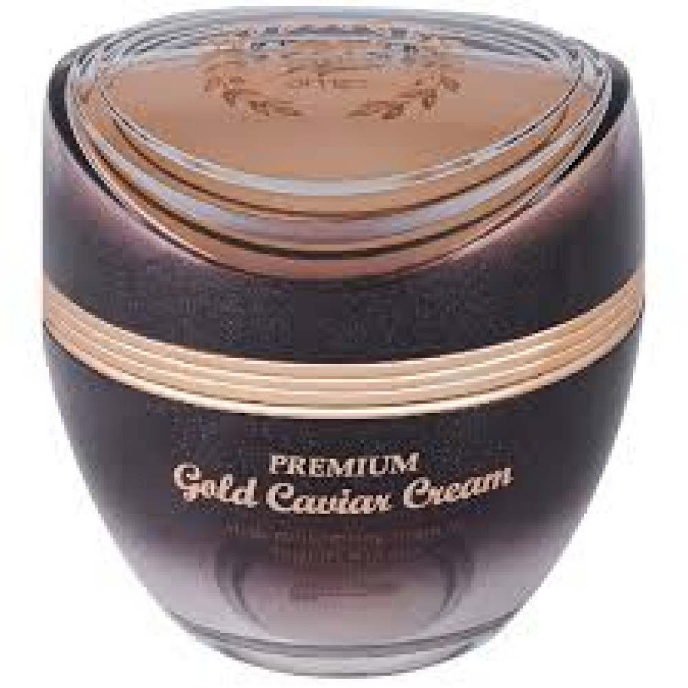 Крем для лица  с экстрактом икры и золота CELLIO PREMIUM GOLD CAVIAR CREAM 50ml - фото