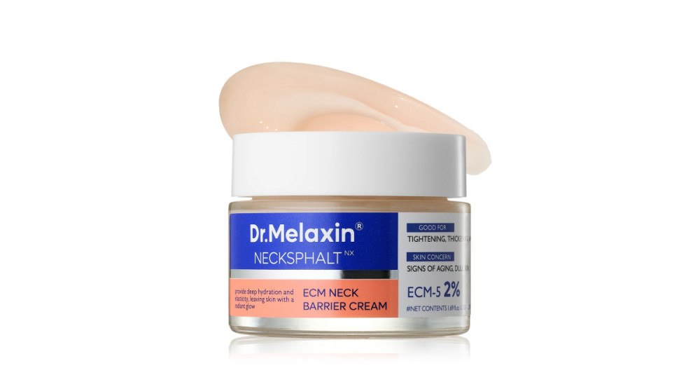 Укрепляющий питательный крем для шеи Dr.Melaxin Necksphalt ECM Neck Barrier Cream - фото3