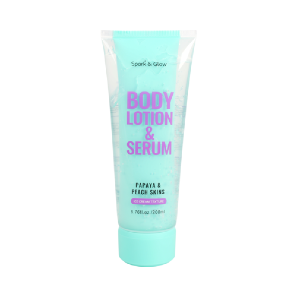 Лосьон для тела с ароматом папайи и персика Spark&Glow Body lotion papaya&peach skins, 200мл - фото