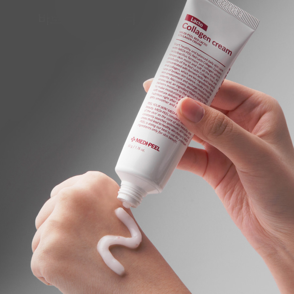 Крем для лица пробиотический с коллагеном и пептидами MEDI-PEEL Red Lacto Collagen Barrier Cream, 80 мл - фото2
