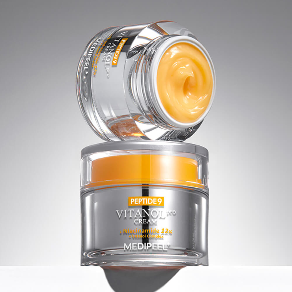Лифтинг-крем с пептидами и 12% ниацинамида для ровного тона Peptide9 Vitanol PRO Cream,50г - фото2