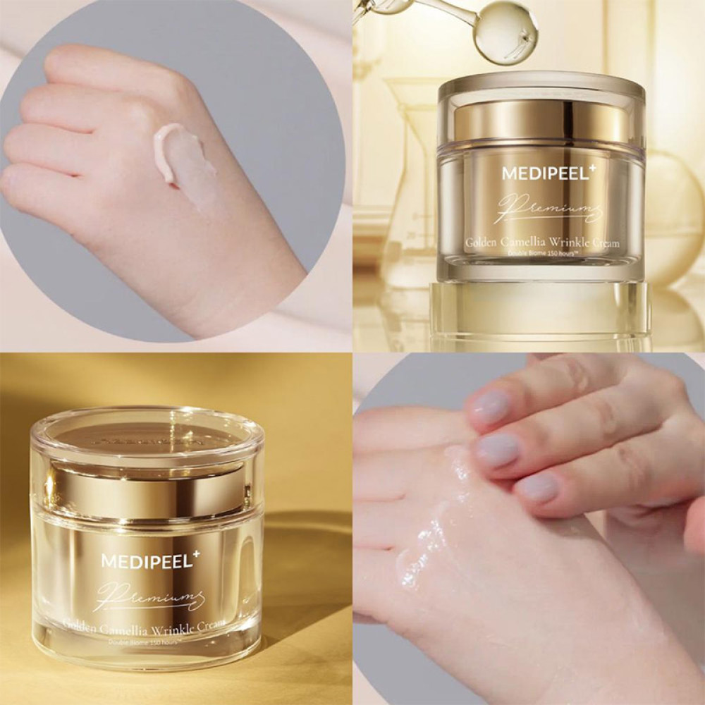 Премиальный омолаживающий крем с экстрактом камелии MEDI-PEEL Premium Golden Camellia Wrinkle Cream 50 мл - фото2