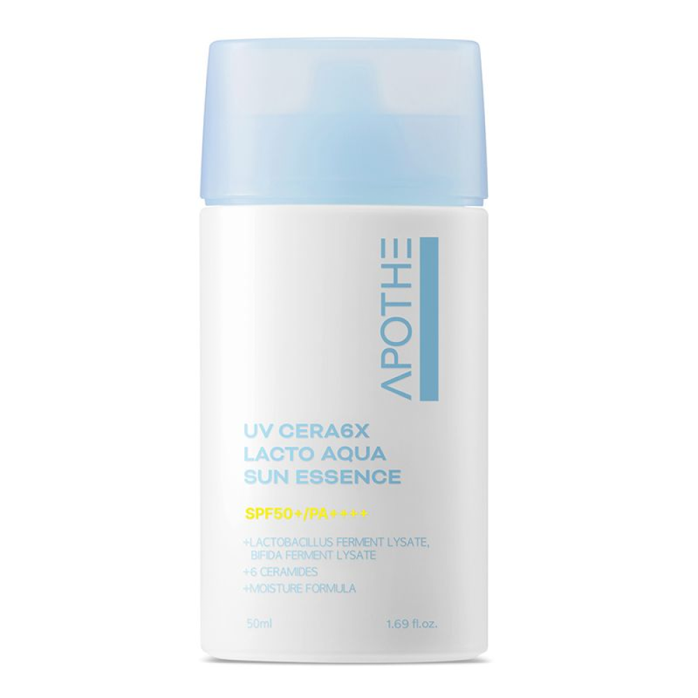 СОЛНЦЕЗАЩИТНАЯ ЭССЕНЦИЯ ДЛЯ ЛИЦА APOTHE UV CERA 6X LACTO AQUA SUN ESSENCE SPF50+PA++++ 50 МЛ - фото