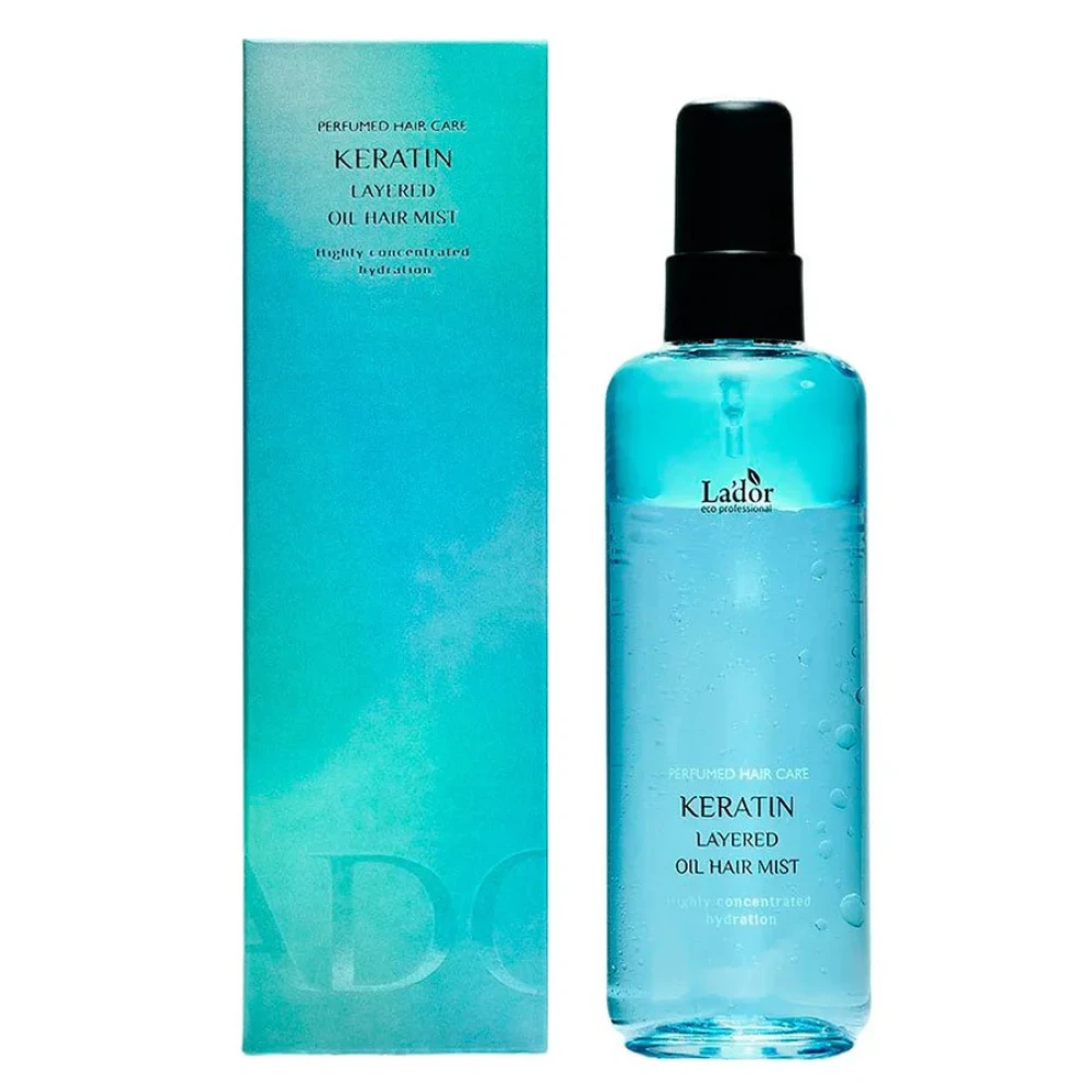 Мист для волос с кератином и комплексом масел LA'DOR KERATIN LAYERED OIL MIST 130ml - фото2