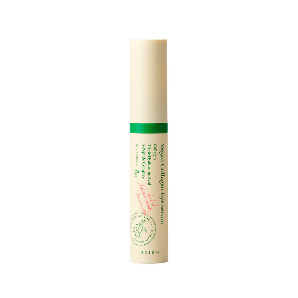 Пептидная сыворотка для век с массажным аппликатором AXIS-Y Vegan Collagen Eye Serum (10 мл) - фото