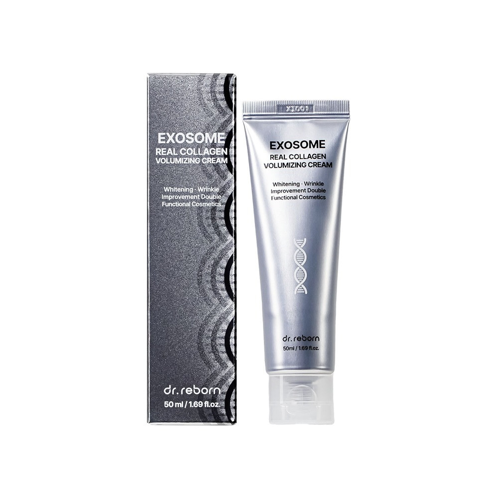 Крем с экзосомами,коллагеном и бакучиолом c эффектом лифтинга DR.REBORN EXOSOME REAL COLLAGEN VOLUMIZING CREAM (50 мл) - фото