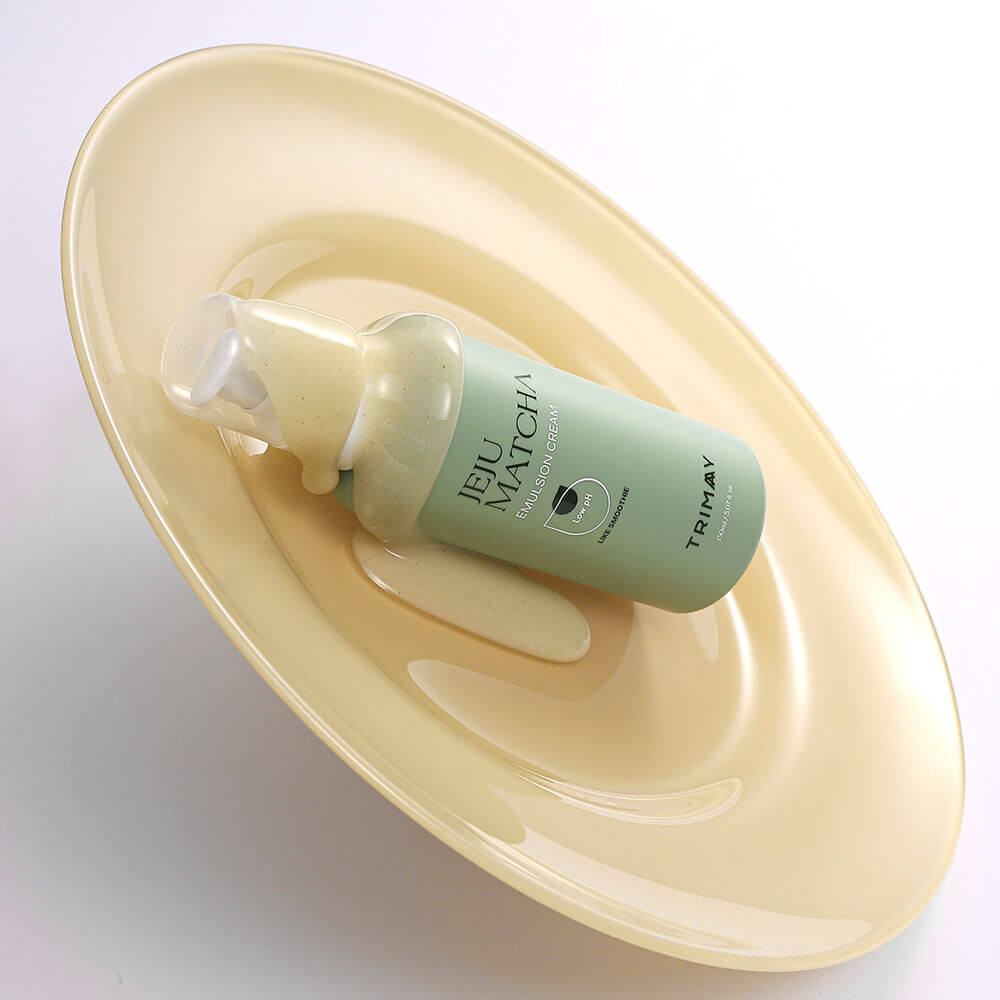 Успокаивающий крем-эмульсия с чаем матча Trimay Jeju Matcha Low pH Soothing Emulsion Cream - фото3, картинка3 Успокаивающий крем-эмульсия с чаем матча Trimay Jeju Matcha Low pH Soothing Emulsion Cream - фото3