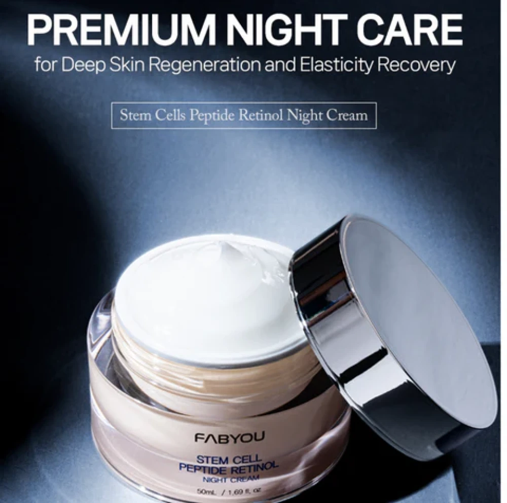 Крем ночной для лица с ретинолом Fabyou Stem Cell Peptide Retinol Night Cream 50ml - фото2