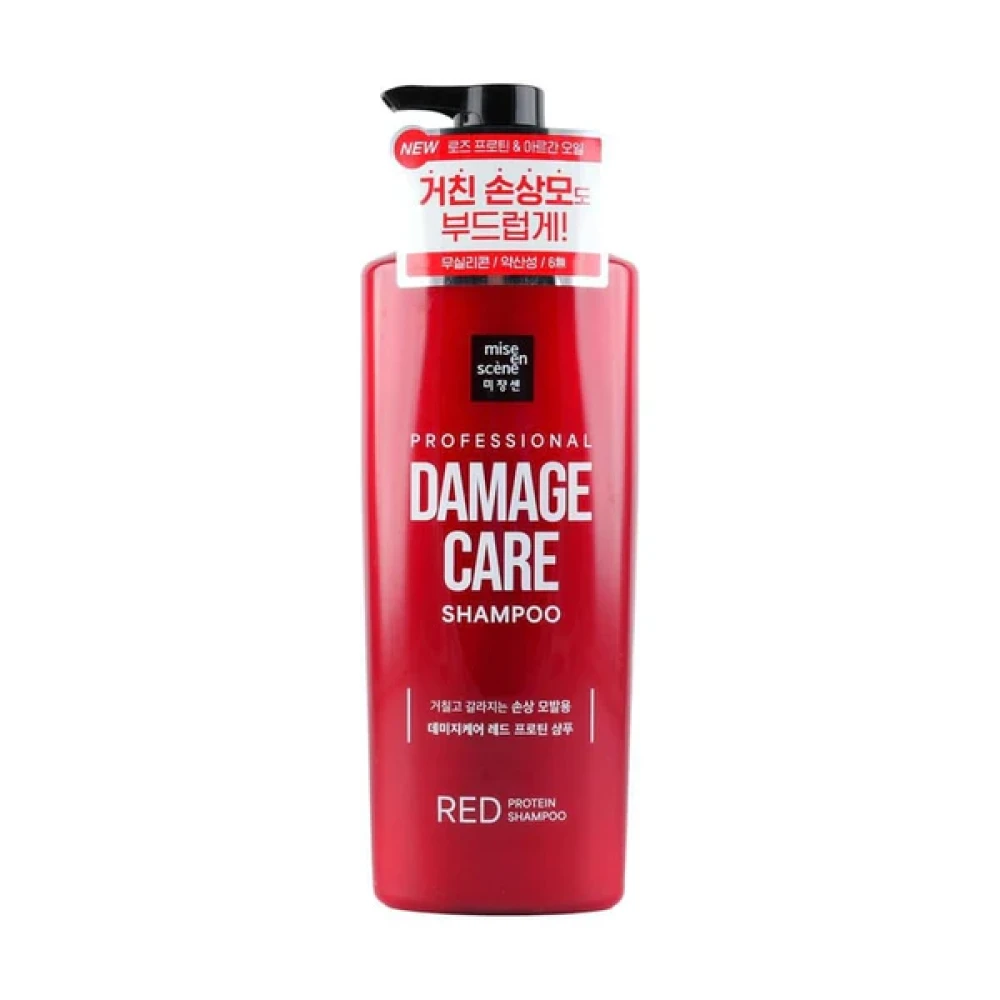 Кондиционер для поврежденных волос Miseenscene Professional damage care red protein conditioner 680ml - фото
