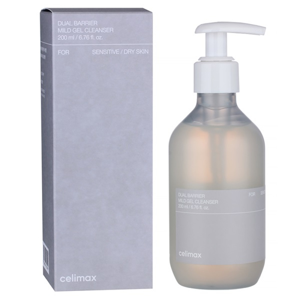 CELIMAX Гель-пенка для умывания с комплексом керамидов Dual Barrier Mild Gel Cleanser 200ml - фото