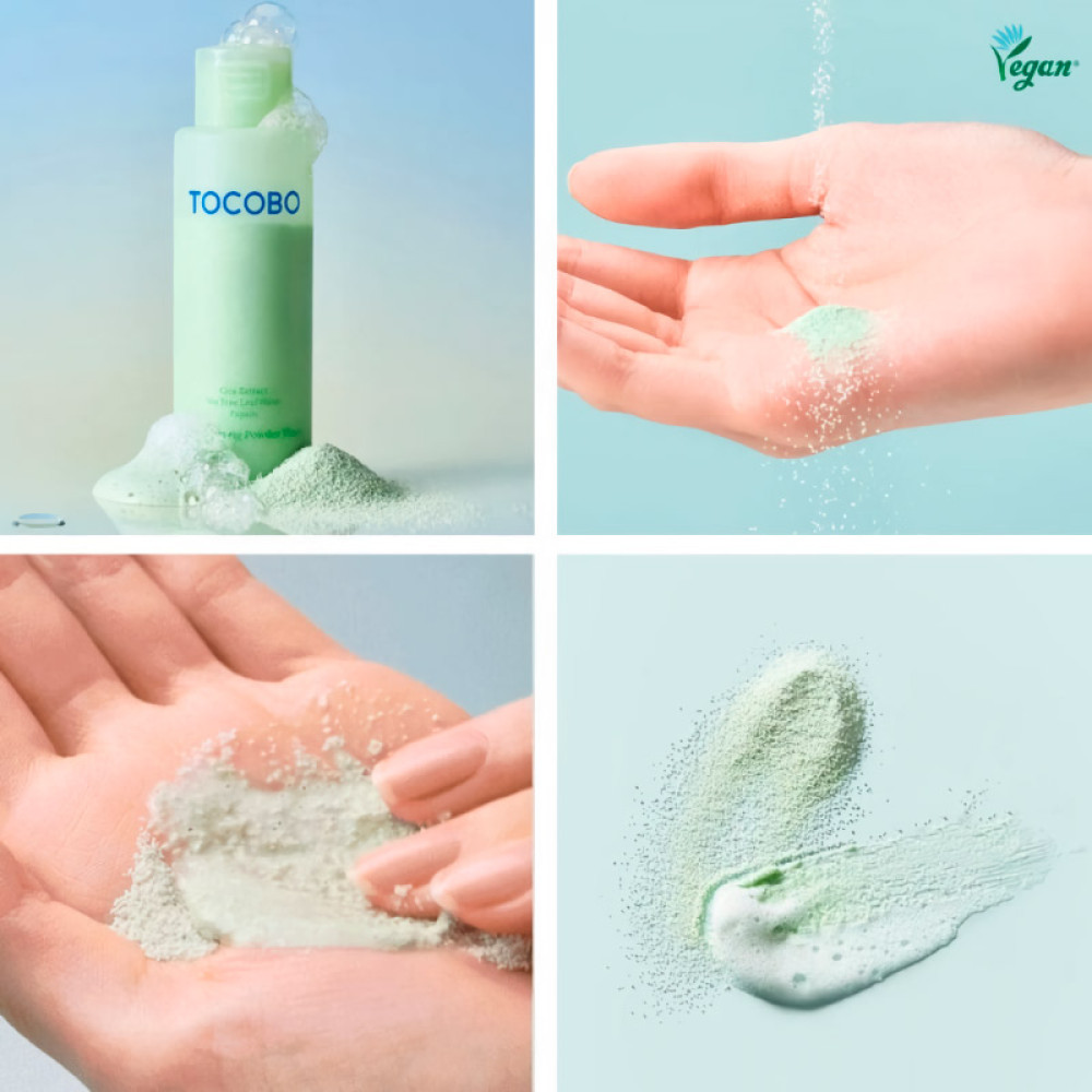 Пудра энзимная Tocobo Cica Calming Powder Wash 50гр - фото2