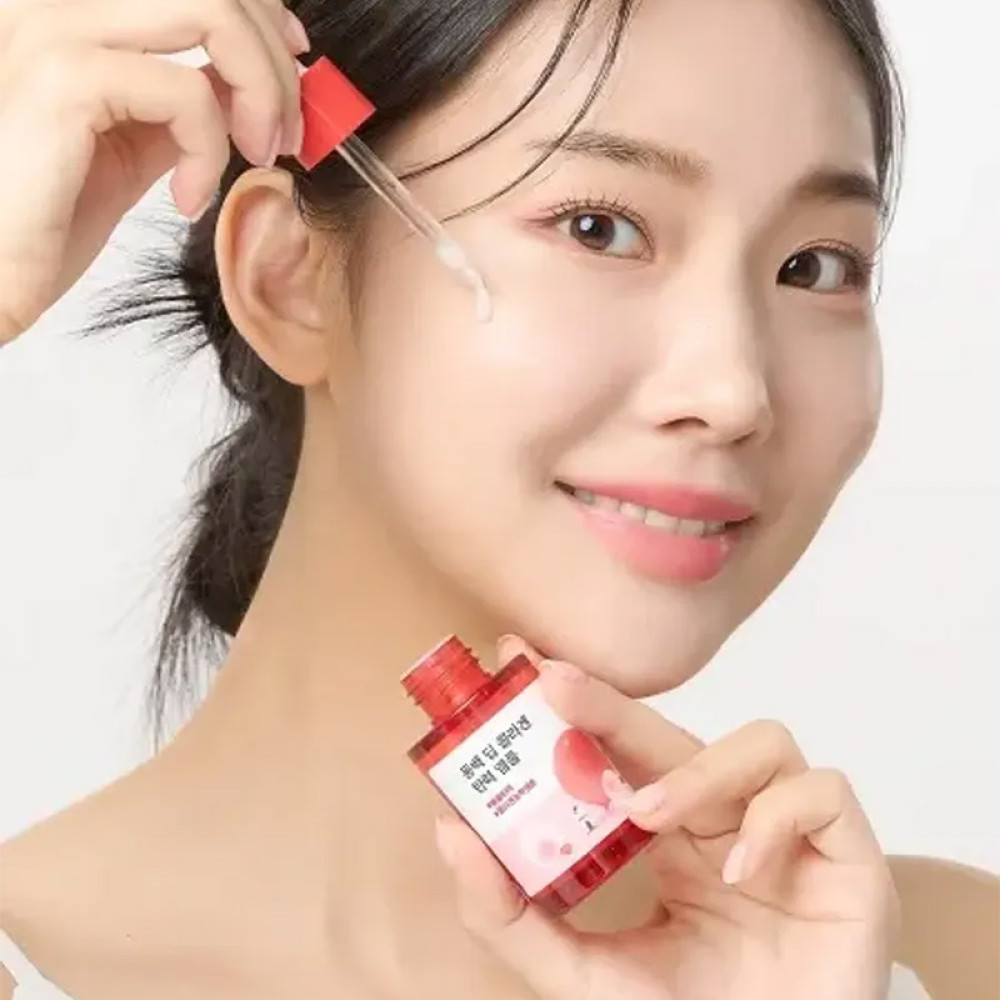 Сыворотка укрепляющая коллагеновая с камелией Round Lab Сamellia Deep Collagen Firming Ampoule 30 мл - фото2