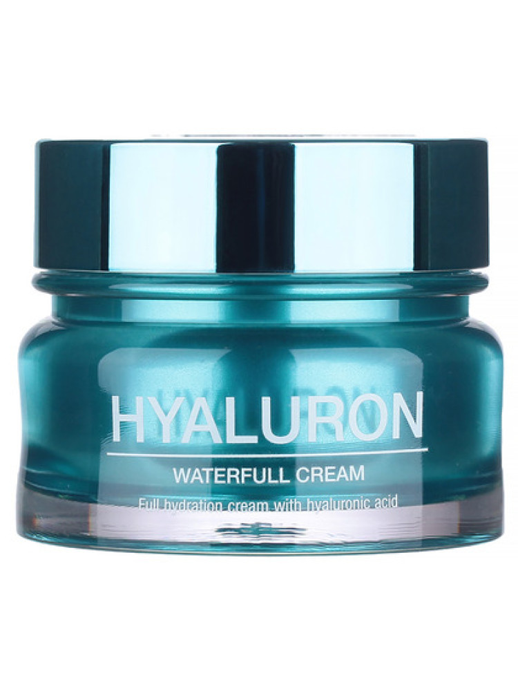 Крем для лица увлажняющий с гиалуроновой кислотой GIINSU HYALURON WATERFULL CREAM 60 мл - фото