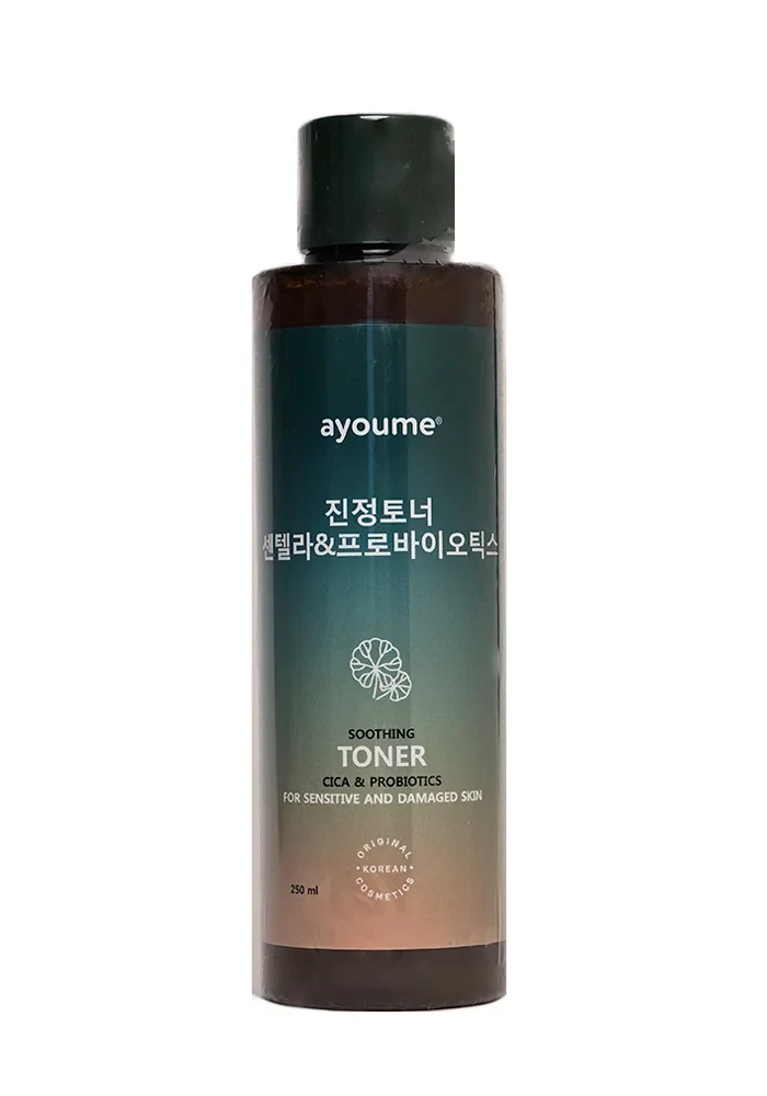 Тонер успокаивающий с центеллой азиатской и пробиотиками AYOUME Soothing TONER - Cica & Probiotics 250 мл - фото