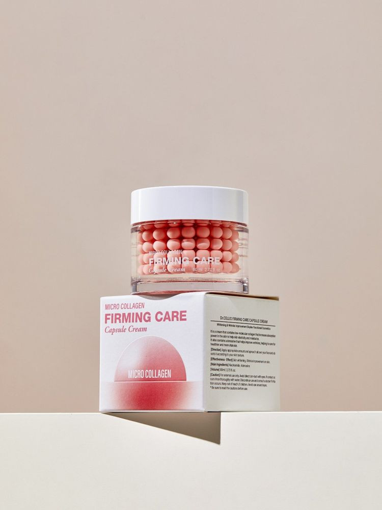 Крем капсульный с низкомолекулярным коллагеном DR.CELLIO FIRMING CARE CAPSULE CREAM 80ml - фото