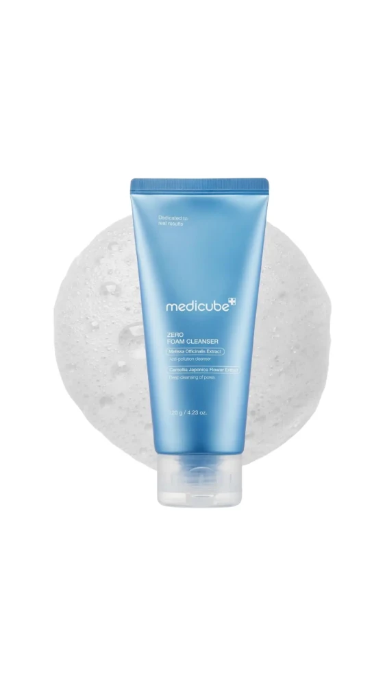 Гель-пенка для чувствительной кожи MEDICUBE Zero Formula Amino Acid Cleansing Foam, 120 мл - фото3