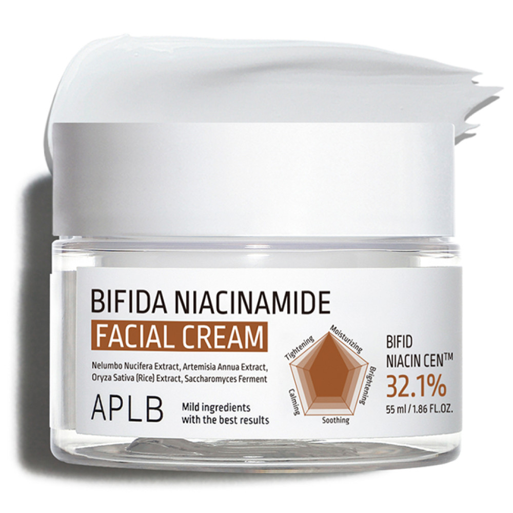 APLB Крем для лица бифидо-ниацинамидный BIFIDA NIACINAMIDE FACIAL CREAM 55 мл - фото
