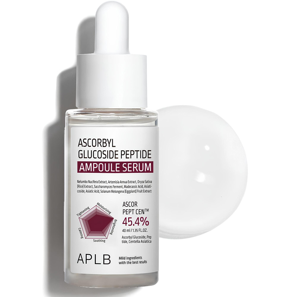 APLB Сыворотка с витамином С и пептидами ASCORBYL GLUCOSIDE PEPTIDE AMPOULE SERUM 40 мл - фото