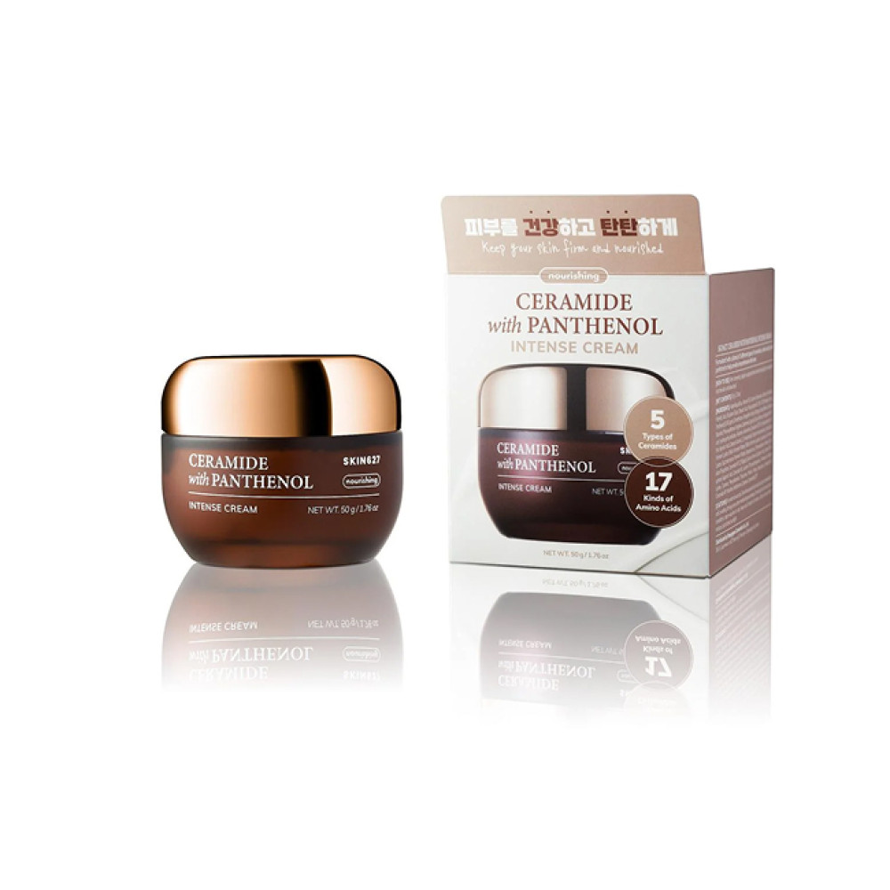 SKIN627 Крем для лица с керамидами и пантенолом Ceramide With Panthenol Intense Cream 50мл - фото2