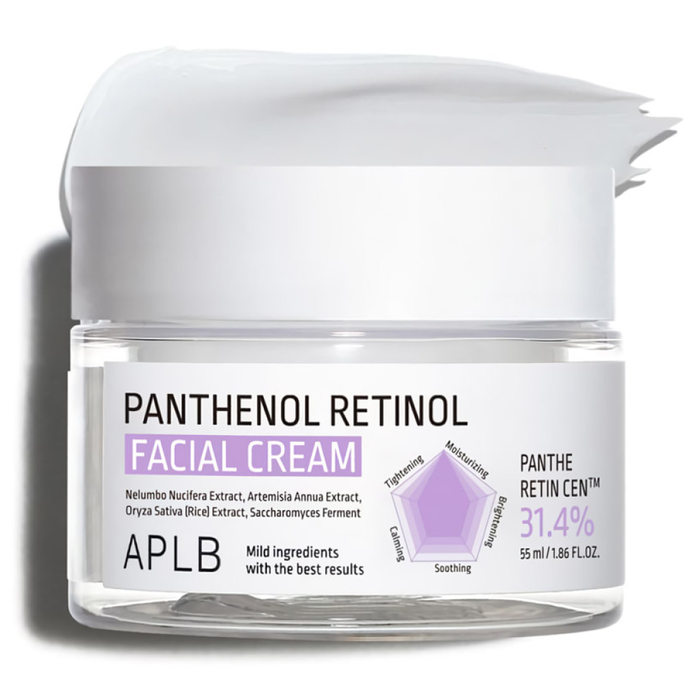 APLB Крем для лица с пантенолом и ретинолом PANTHENOL RETINOL FACIAL CREAM 55 мл - фото2