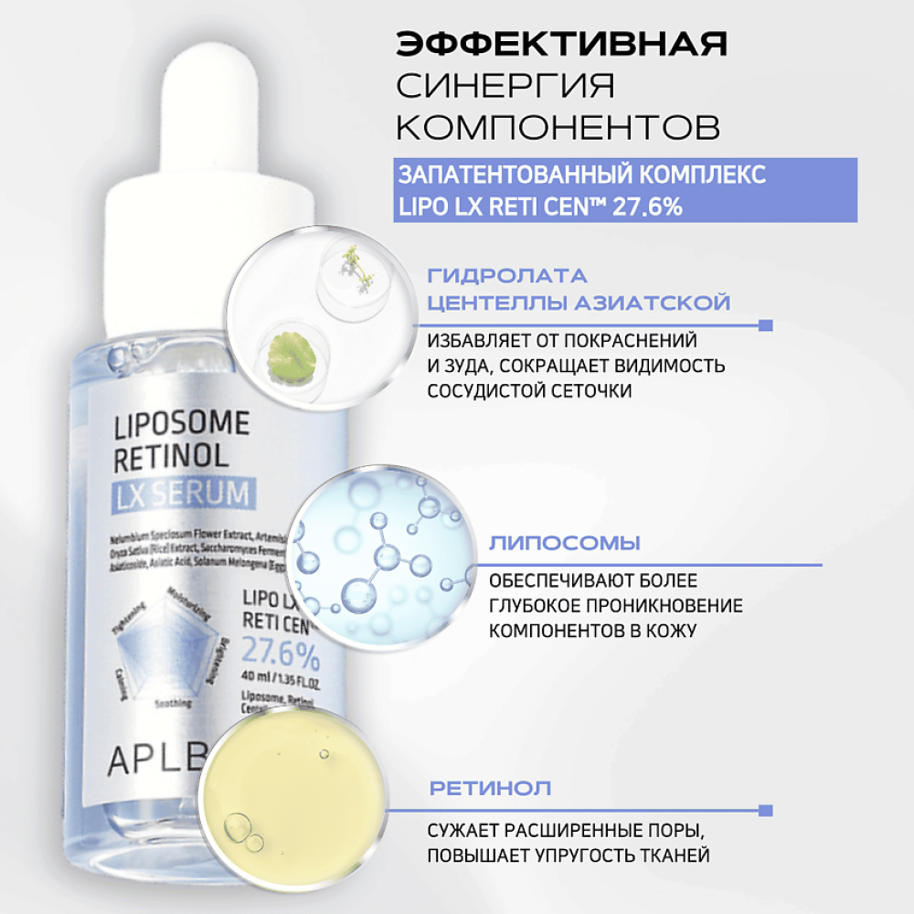 APLB Сыворотка с липосомами и ретинолом LIPOSOME RETINOL LX SERUM 40мл - фото2