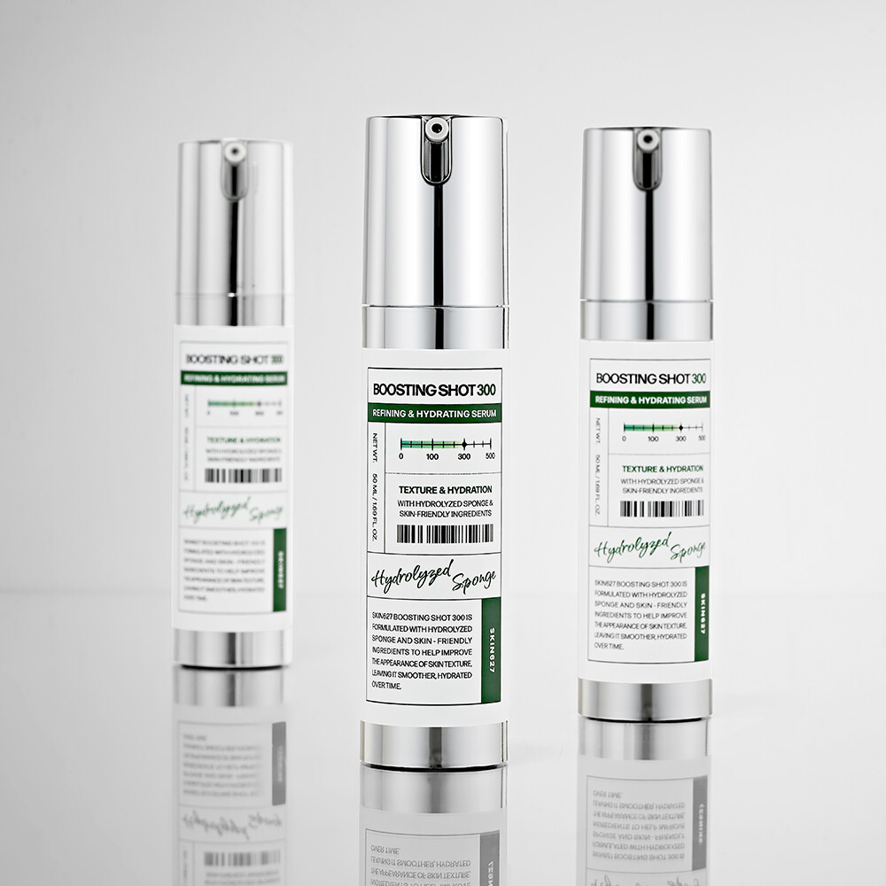 SKIN627 Бустер-сыворотка с микроиглами Boosting Shot 300 (50 мл)+ ПОДАРОК Тканевая маска Cica With Green Tea Facial Sheet Mask - фото2