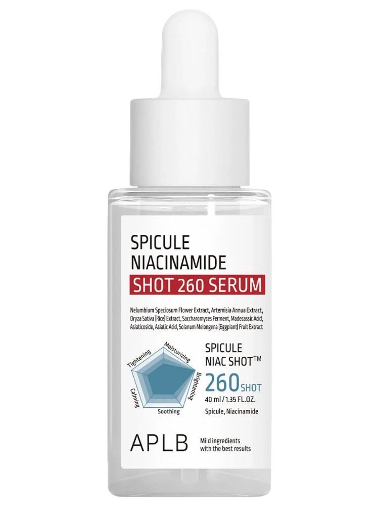 APLB Сыворотка с микроиглами спикул и ниацинамидом Spicule Niacinamide Shot 260 Serum 40мл - фото
