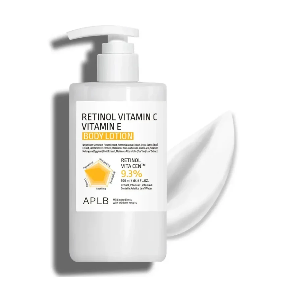 APLB Лосьон для тела с ретинолом и витаминами C и E Retinol Vitamin C Vitamin E Body Lotion 300мл - фото