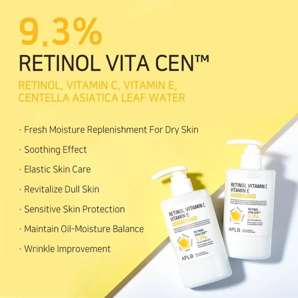 APLB Лосьон для тела с ретинолом и витаминами C и E Retinol Vitamin C Vitamin E Body Lotion 300мл - фото2