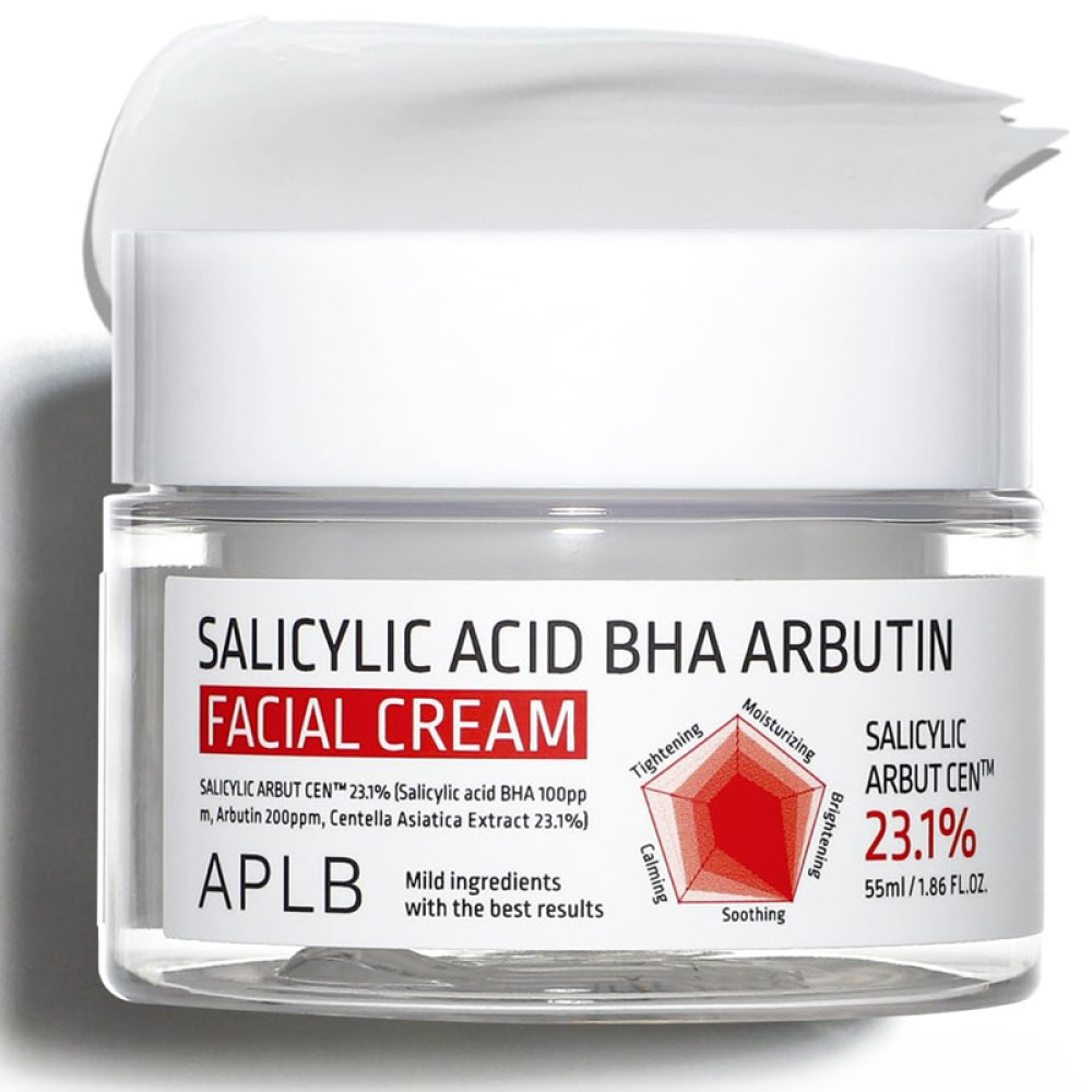 APLB Крем с салициловой кислотой BHA и арбутином SALICYLIC ACID BHA ARBUTIN FACIAL CREAM 55мл - фото