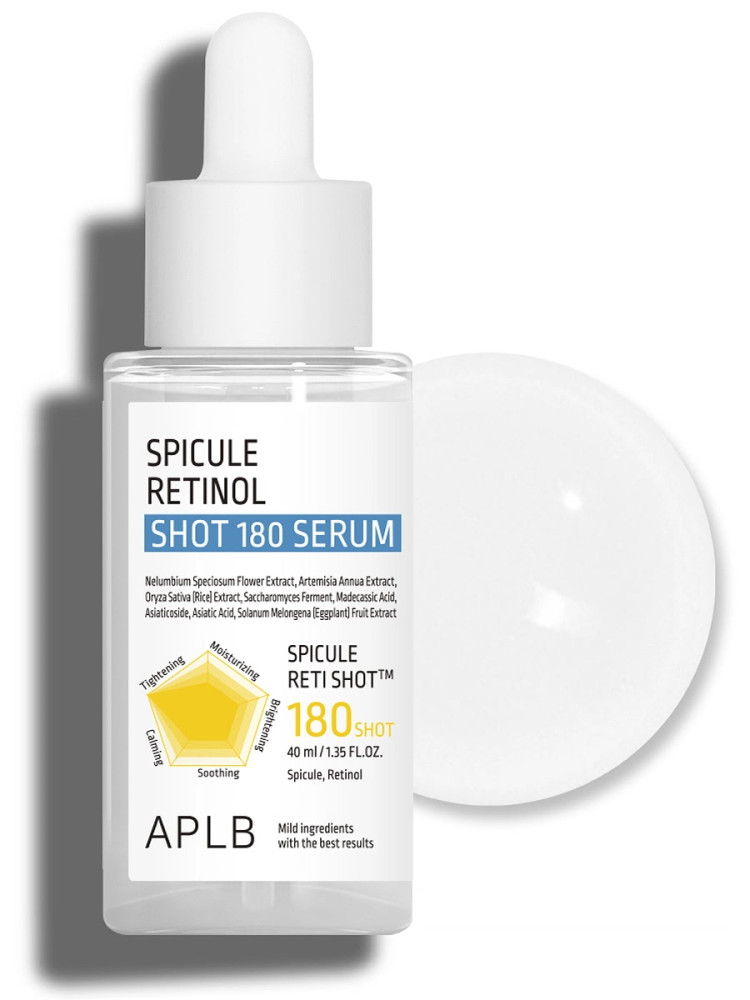 APLB Сыворотка с микроиглами спикул и ретинолом Spicule Retinol Shot 180 Serum 40мл - фото