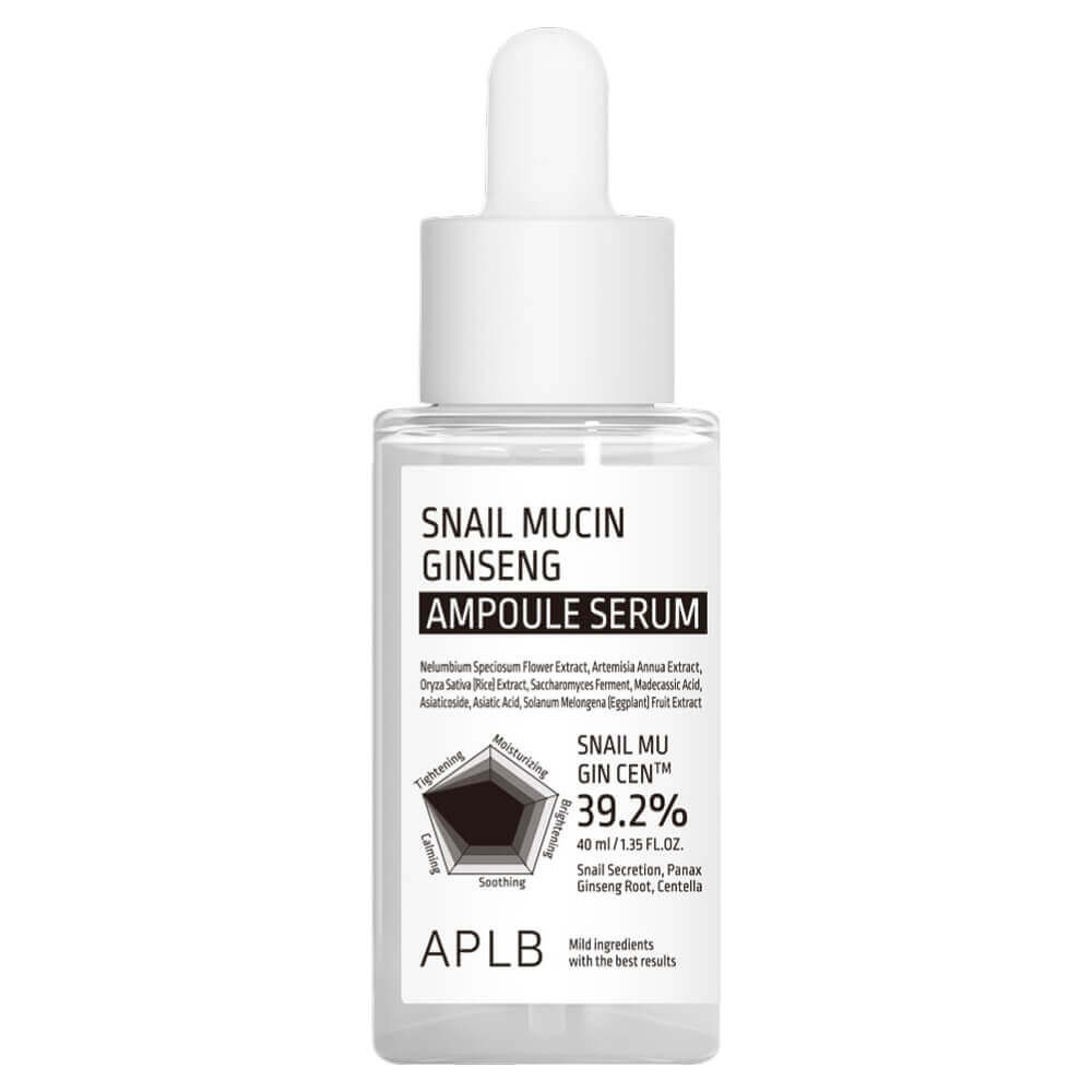 APLB Сыворотка с женьшенем и улиткой SNAIL MUCIN GINSENG AMPOULE SERUM 40мл - фото
