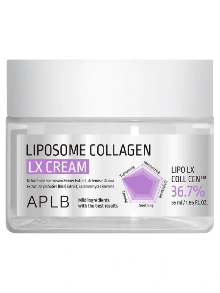 APLB Крем для лица с липосомами и коллагеном LIPOSOME COLLAGEN LX CREAM 55мл - фото