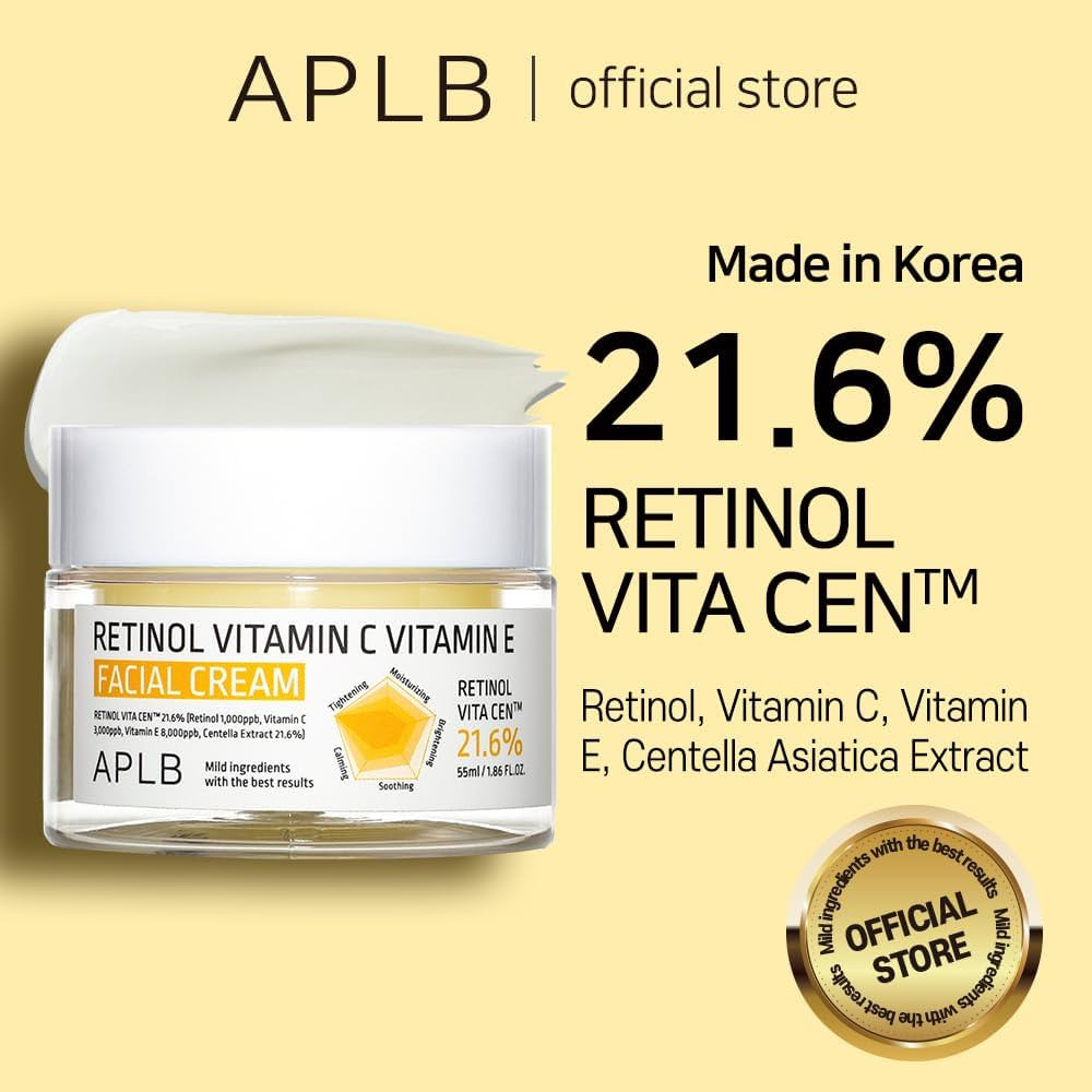 APLB Крем для лица с ретинолом и витаминами С и Е RETINOL VITAMIN C VITAMIN E FACIAL CREAM 55мл - фото2