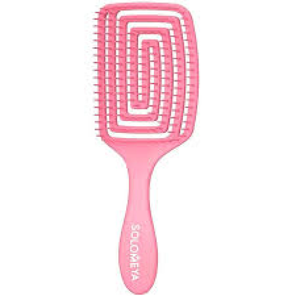 SOLOMEYA Расческа вентилируемая для волос с ароматом Крамбл Кукис"Aroma-Vented Hair Brush Crumble cookie - фото2