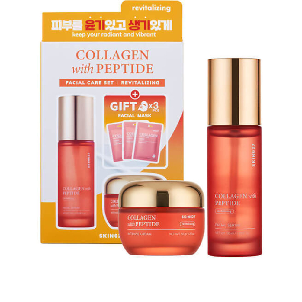 SKIN627 Набор c коллагеном и пептидами Collagen with Peptide Facial Care Set 150мл - фото