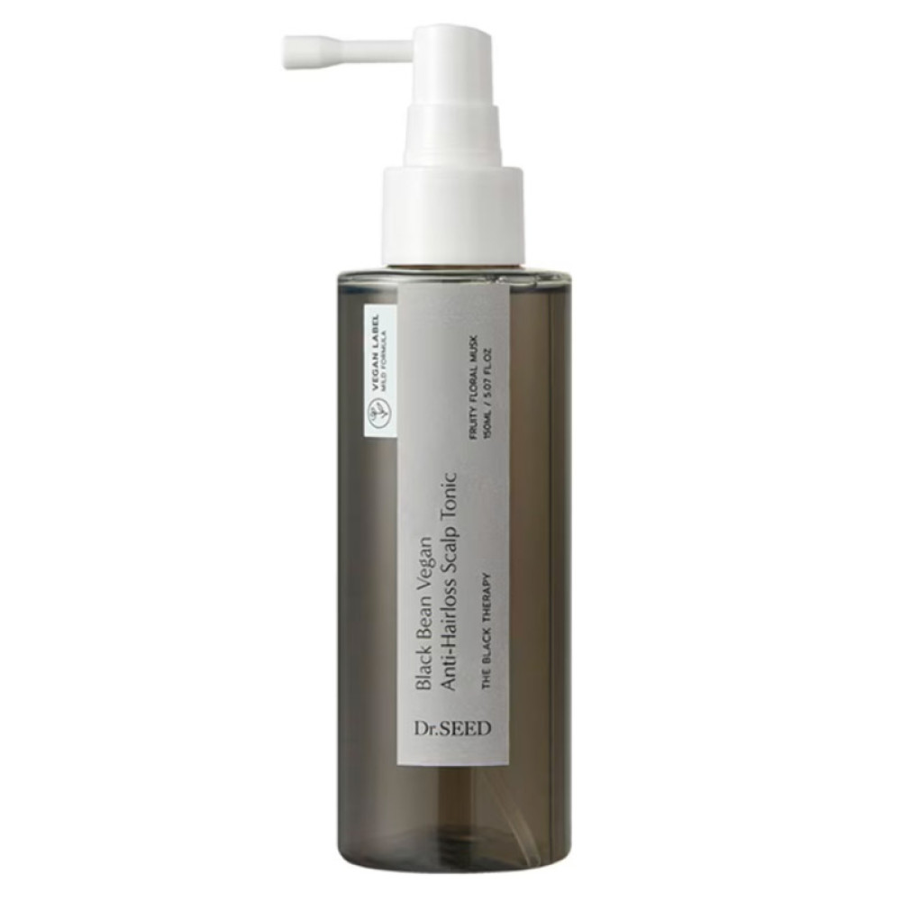 Укрепляющий тоник для волос Dr.SEED Black Bean Vegan Anti-Hairloss Treatment Hair Tonic 150мл - фото