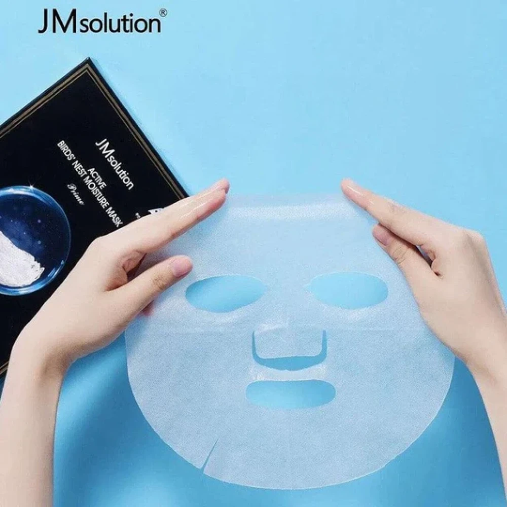 Маска омолаживающая для лица JMSOLUTION Active Birds' Nest Moisture Mask Prime 30мл - фото3