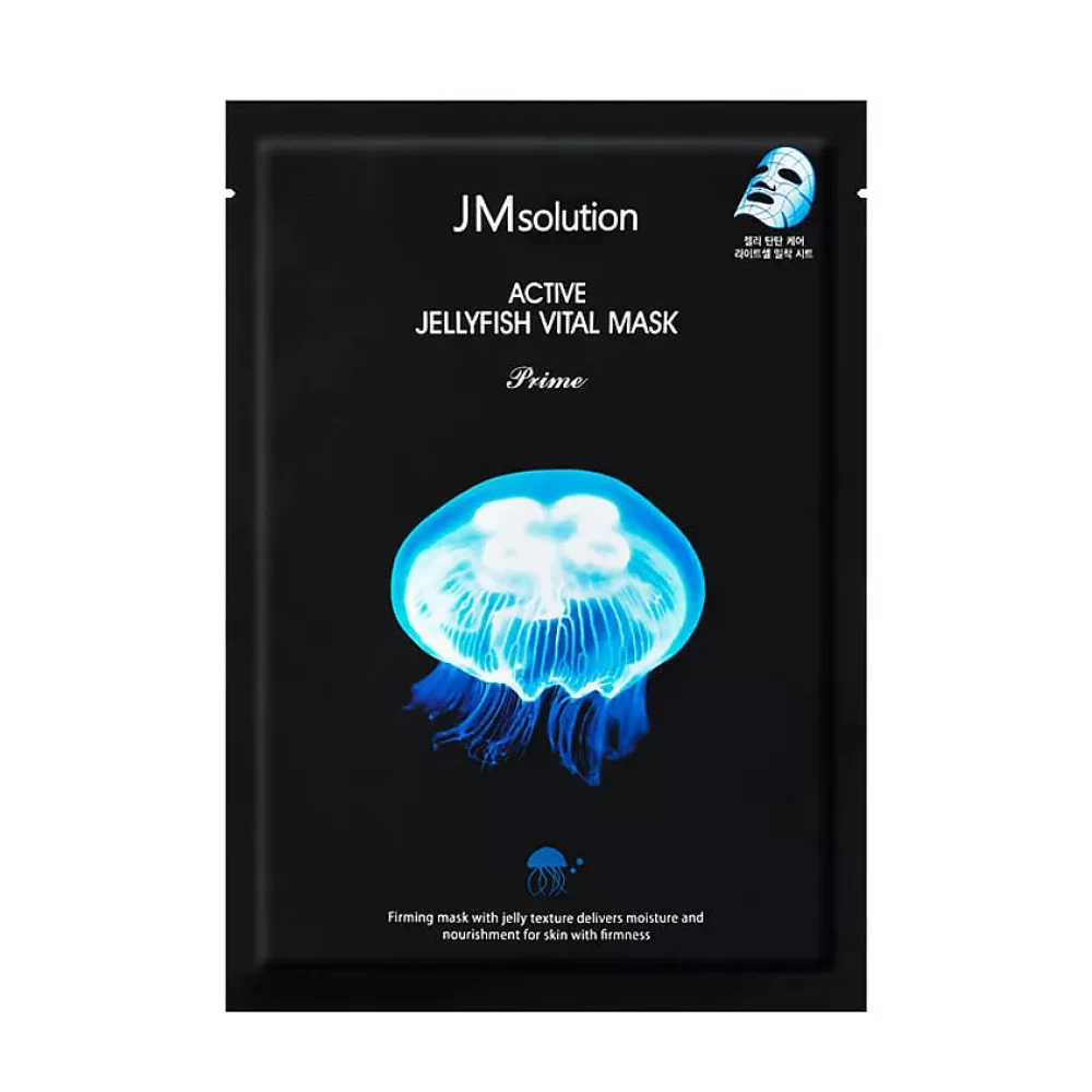 Маска омолаживающая для лица с экстрактом медузы JMSOLUTION Active Jellyfish Vital Mask Prime 33 мл - фото