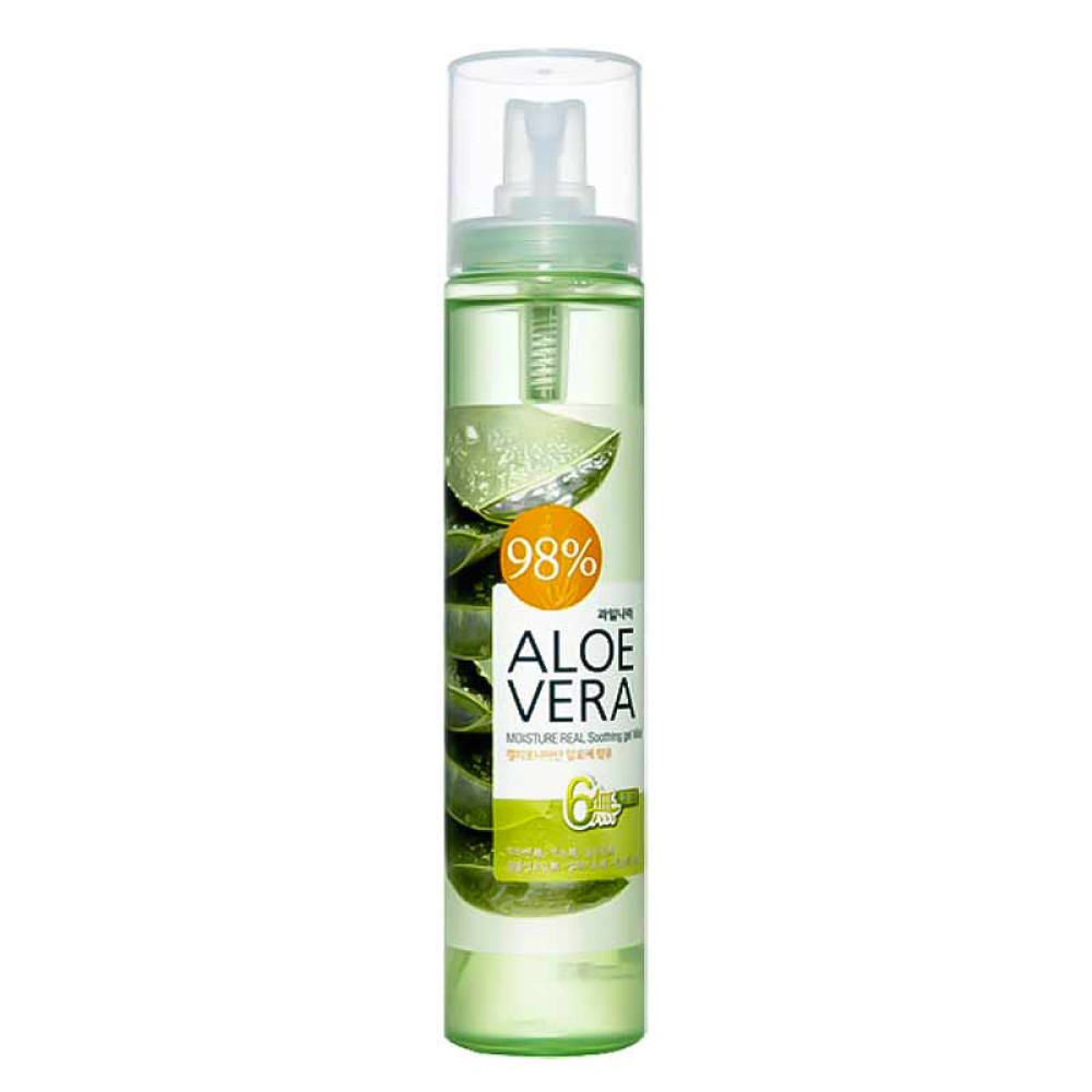 Гель-мист для лица и тела увлажняющий Kwailnara Aloevera Moisture Real Soothing Gel mist 125мл - фото