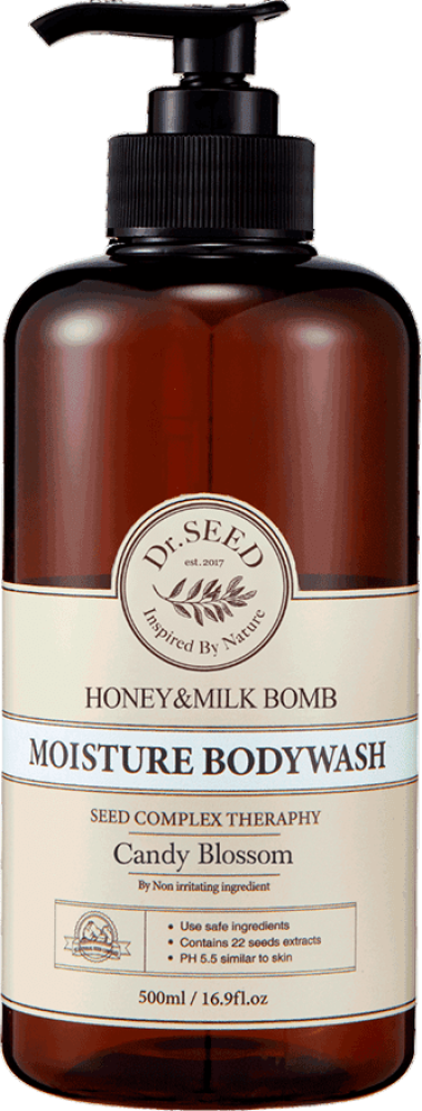 Гель для душа Dr.SEED Honey & Milk Bomb Moisture Body Wash Candy Blossom 500мл - фото