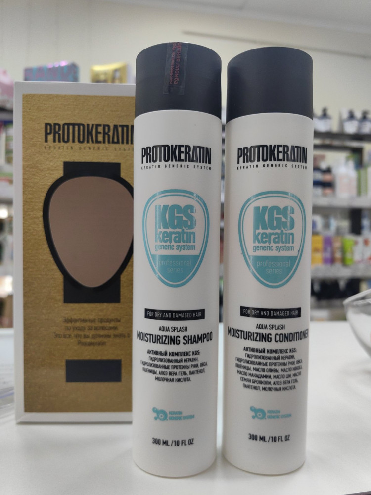 Набор PROTOKERATIN  Aqua splash для увлажнения и контроль пушистости  - фото