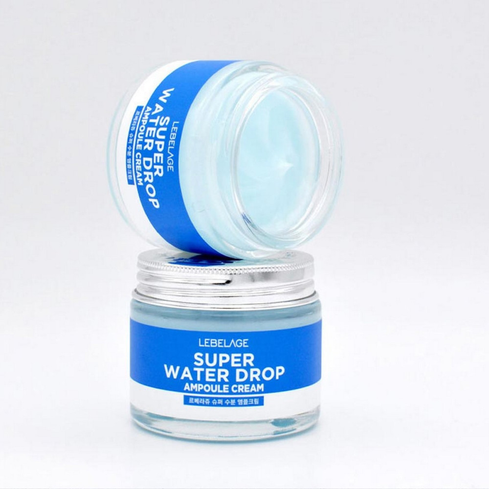 Ампульный суперувлажняющий крем с морской водой LEBELAGE AMPULE CREAM_SUPER WATER DROP 70ml - фото2